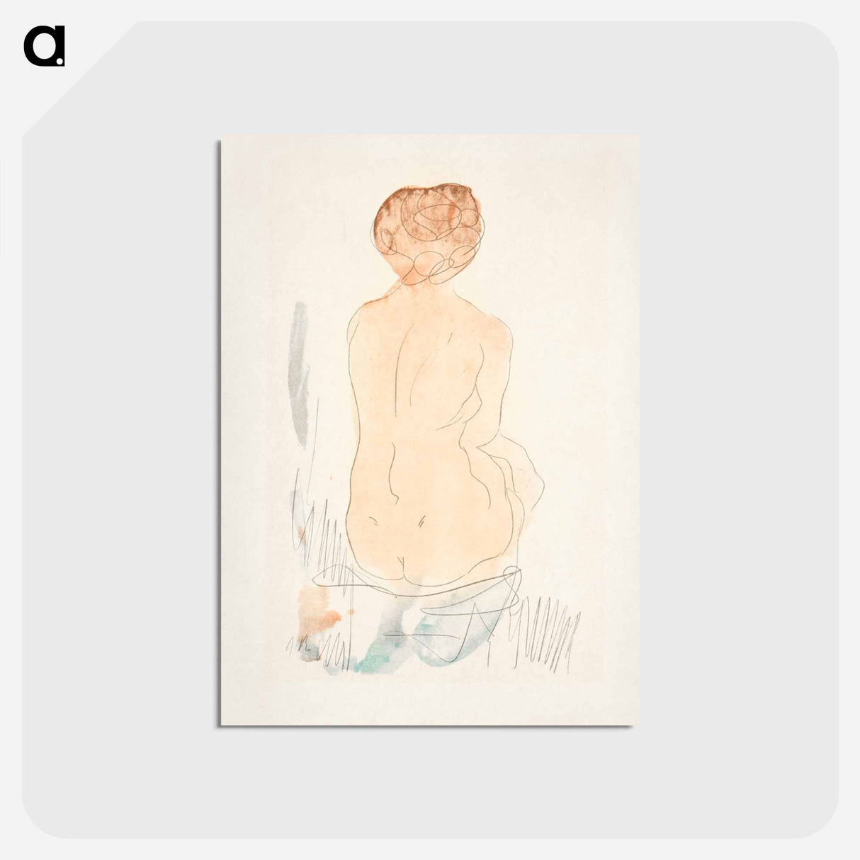 アートポストカード-Seated Nude, Seen from the Back
- イェール大学アートギャラリー Postcard.