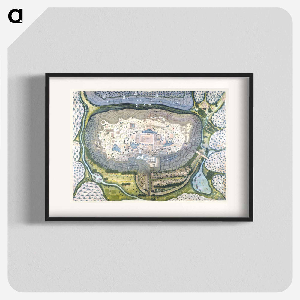 Fortified City of Ranthambhor - アンティーク地図 Poster.