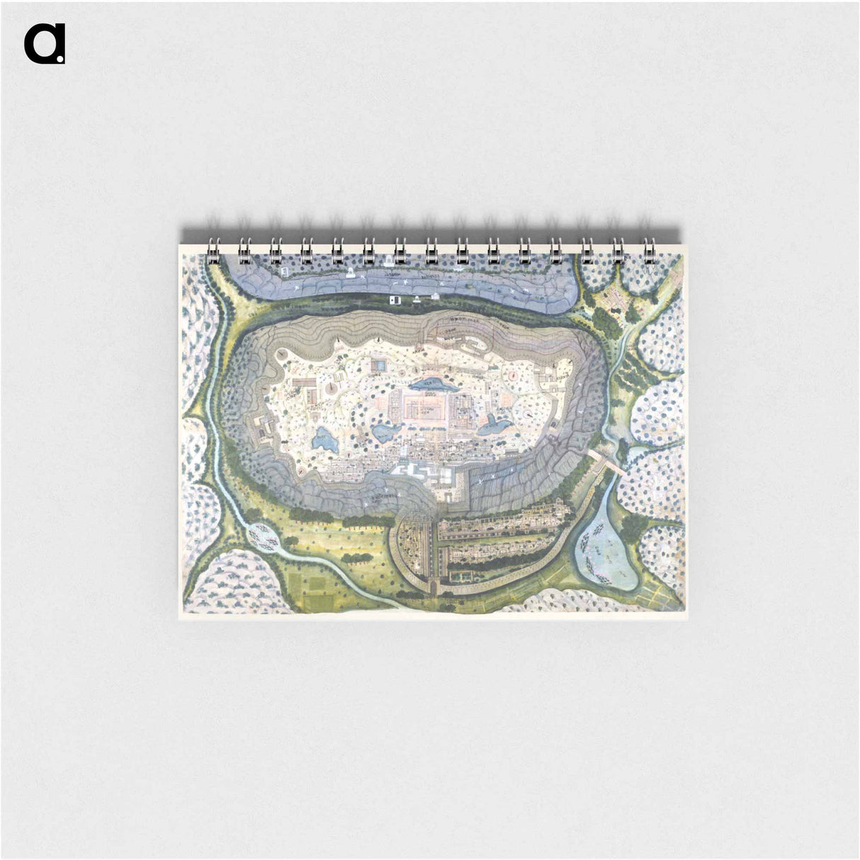 Fortified City of Ranthambhor - アンティーク地図 Memo.