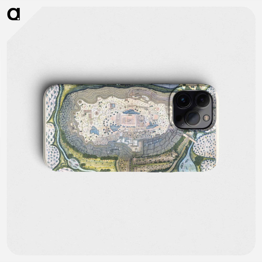 Fortified City of Ranthambhor - アンティーク地図 Phone Case.