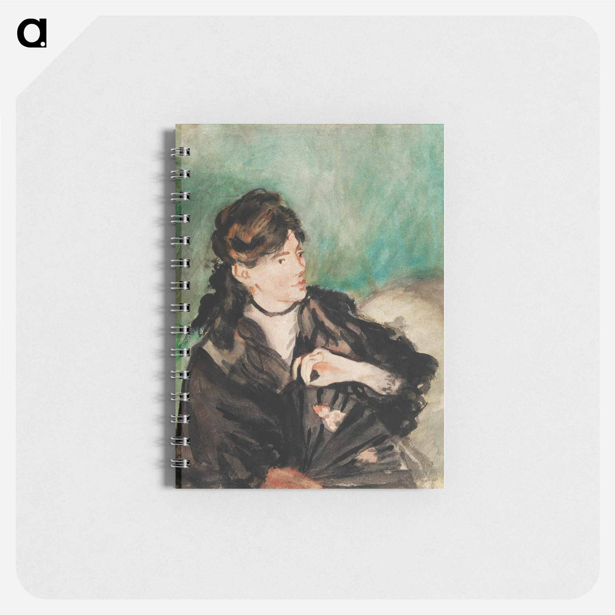 Portrait of Berthe Morisot with a Fan - エドゥアール マネ Memo.