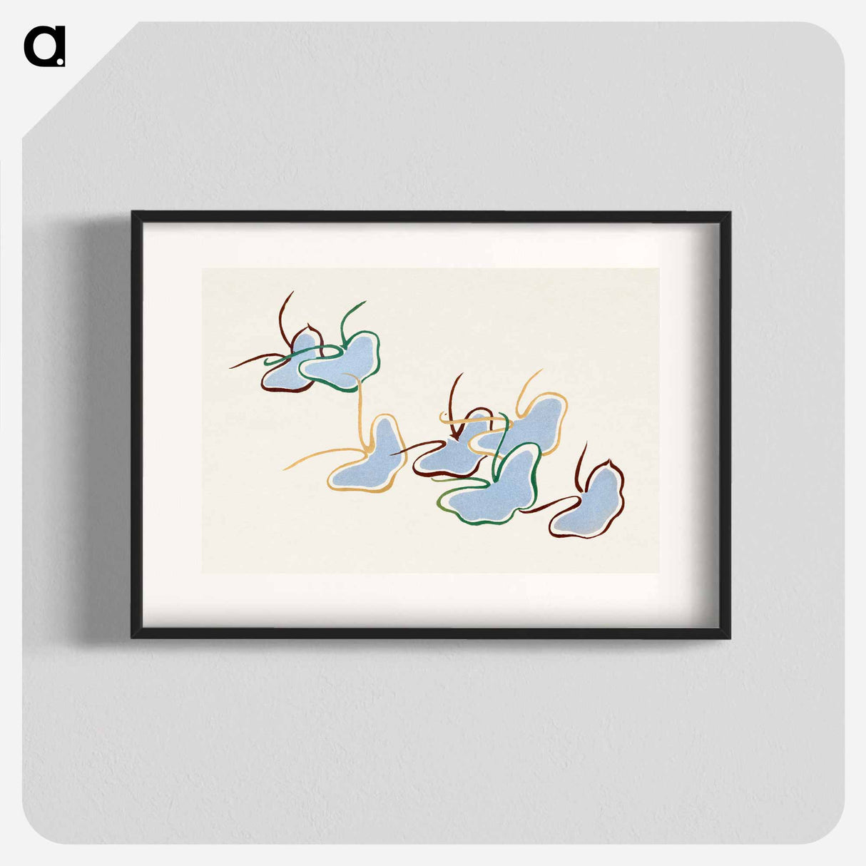 Japanese butterfly - 神坂 雪佳 Poster.