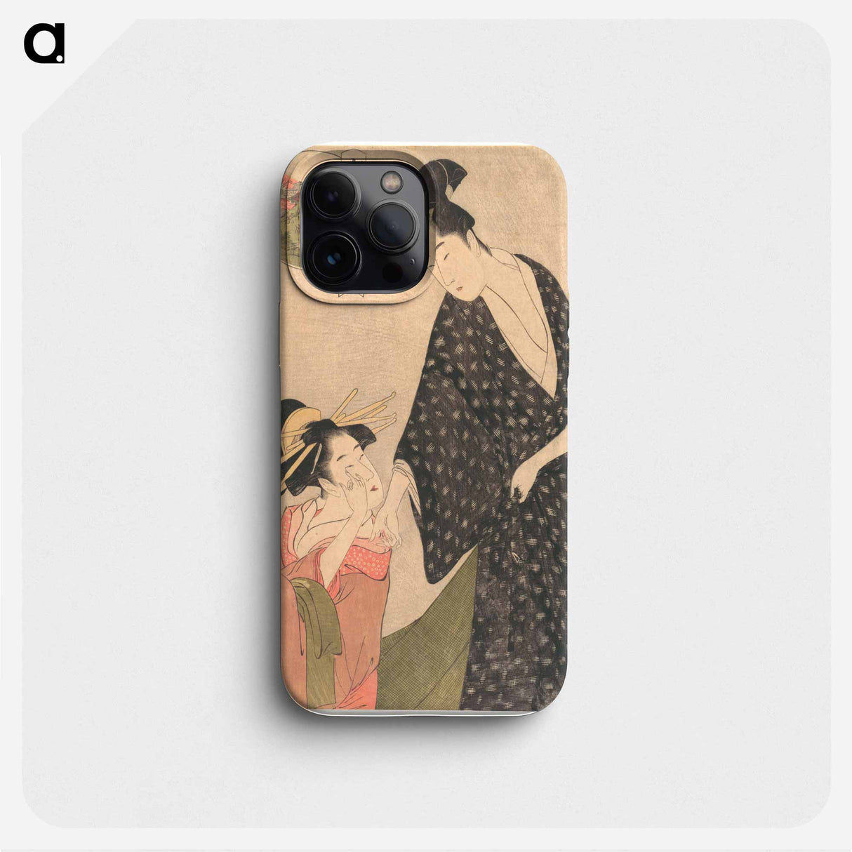 Shared Feelings in the Bedchamber of Komurasaki and Gompachi - 喜多川 歌麿 Phone Case.