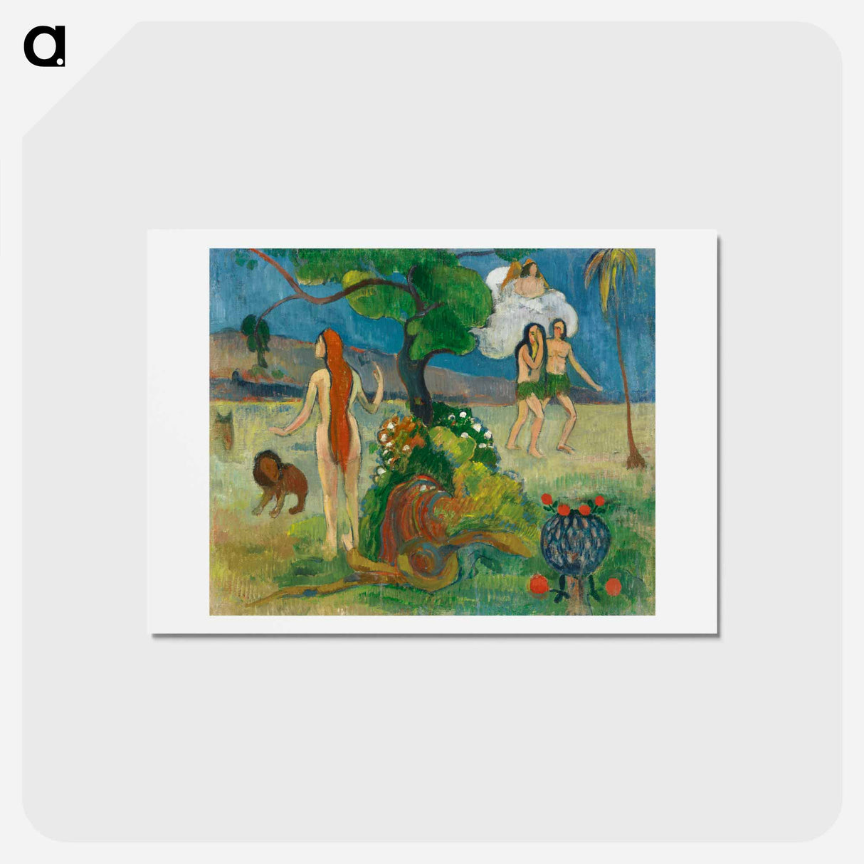 アートポストカード-Paradise Lost - ポール ゴーギャン Postcard.