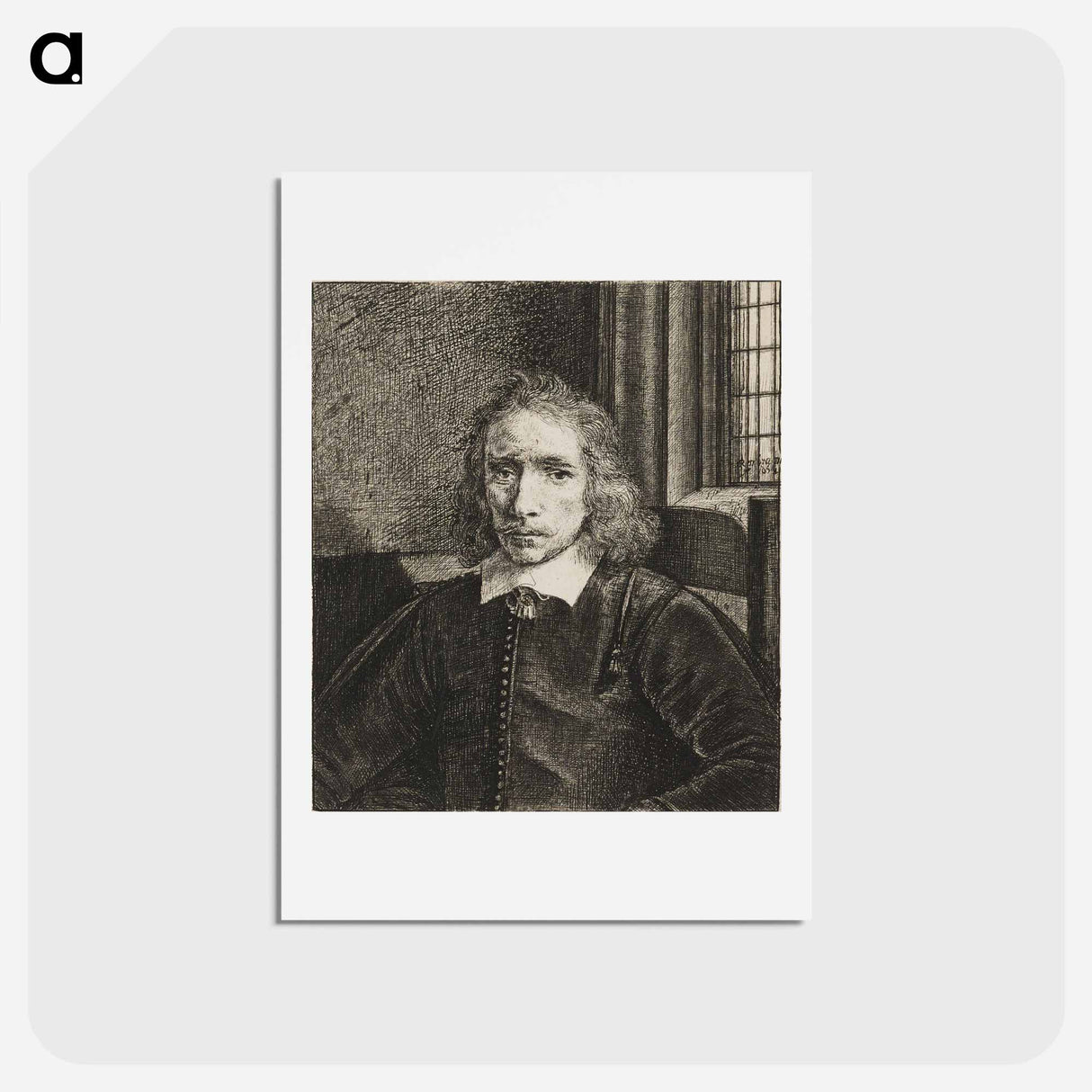 アートポストカード-Thomas Jacobsz Haaring (The Young Haaring) - レンブラント ファン レイン Postcard.