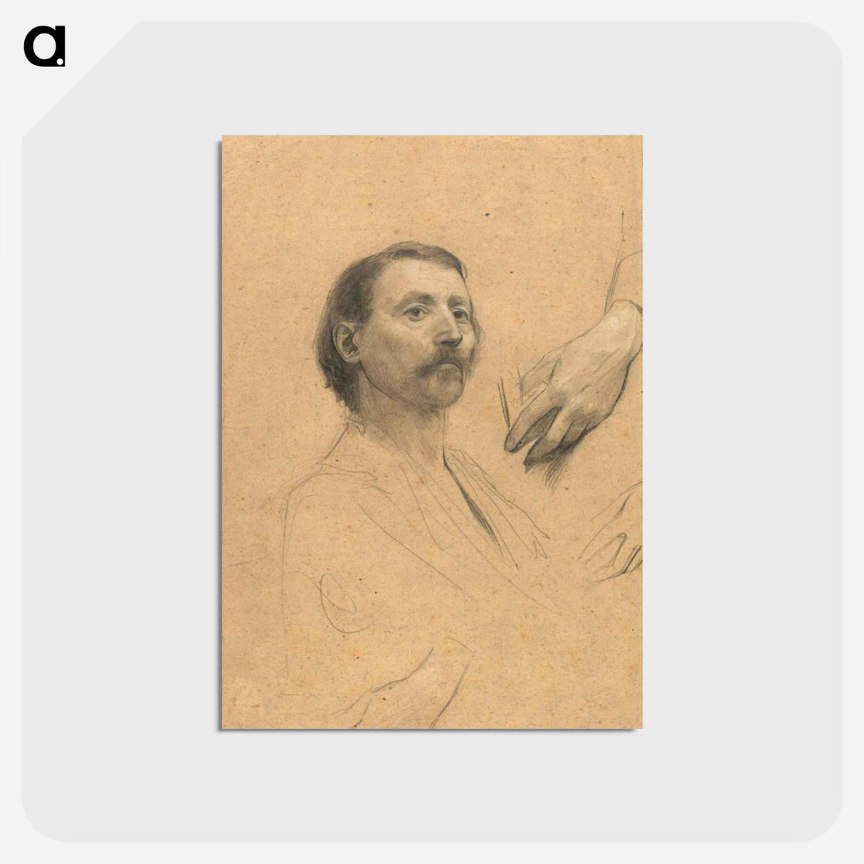 アートポストカード-Head and Hand Study for a Portrait of a Gentleman
- ウィーン博物館 Postcard.