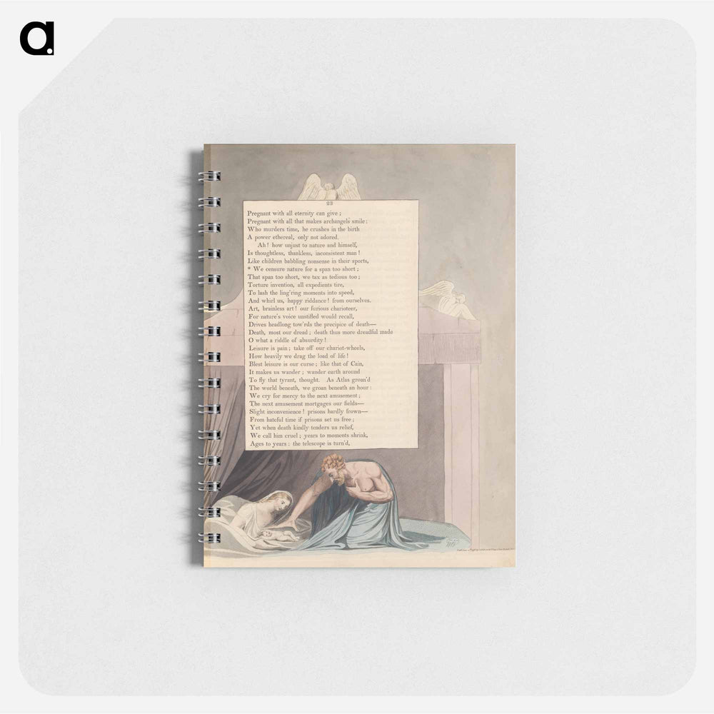 Young's Night Thoughts, Page 23, "We Censure Nature for a Span Too Short" - ウィリアム ブレイク Memo.