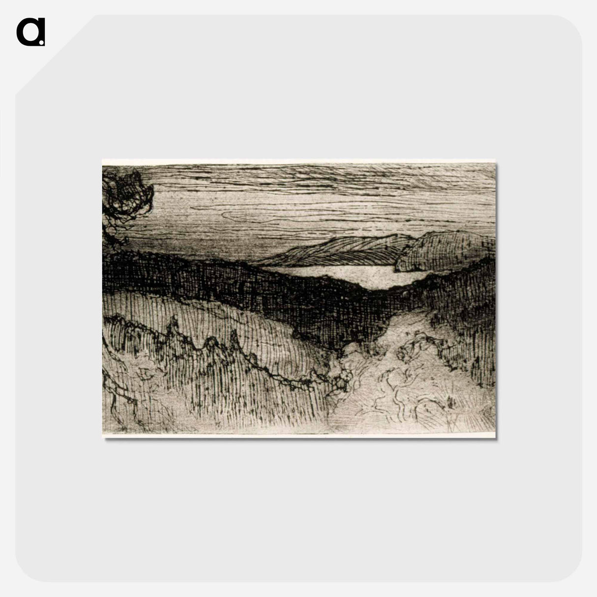 Landscape from tavastia - アルバート エーデルフェルト Postcard.