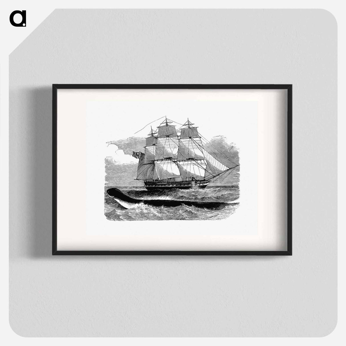 アートポスター-The Great Sea-Serpent When First Seen From H.M.S Daedalus
- 大英図書館 Poster.