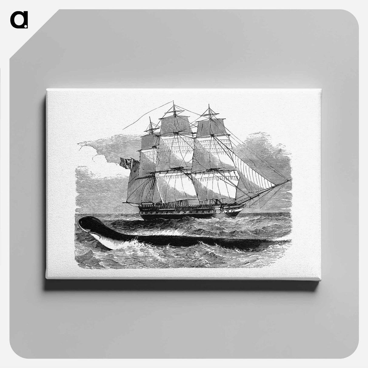 アートパネル-The Great Sea-Serpent When First Seen From H.M.S Daedalus
- 大英図書館 Canvas.
