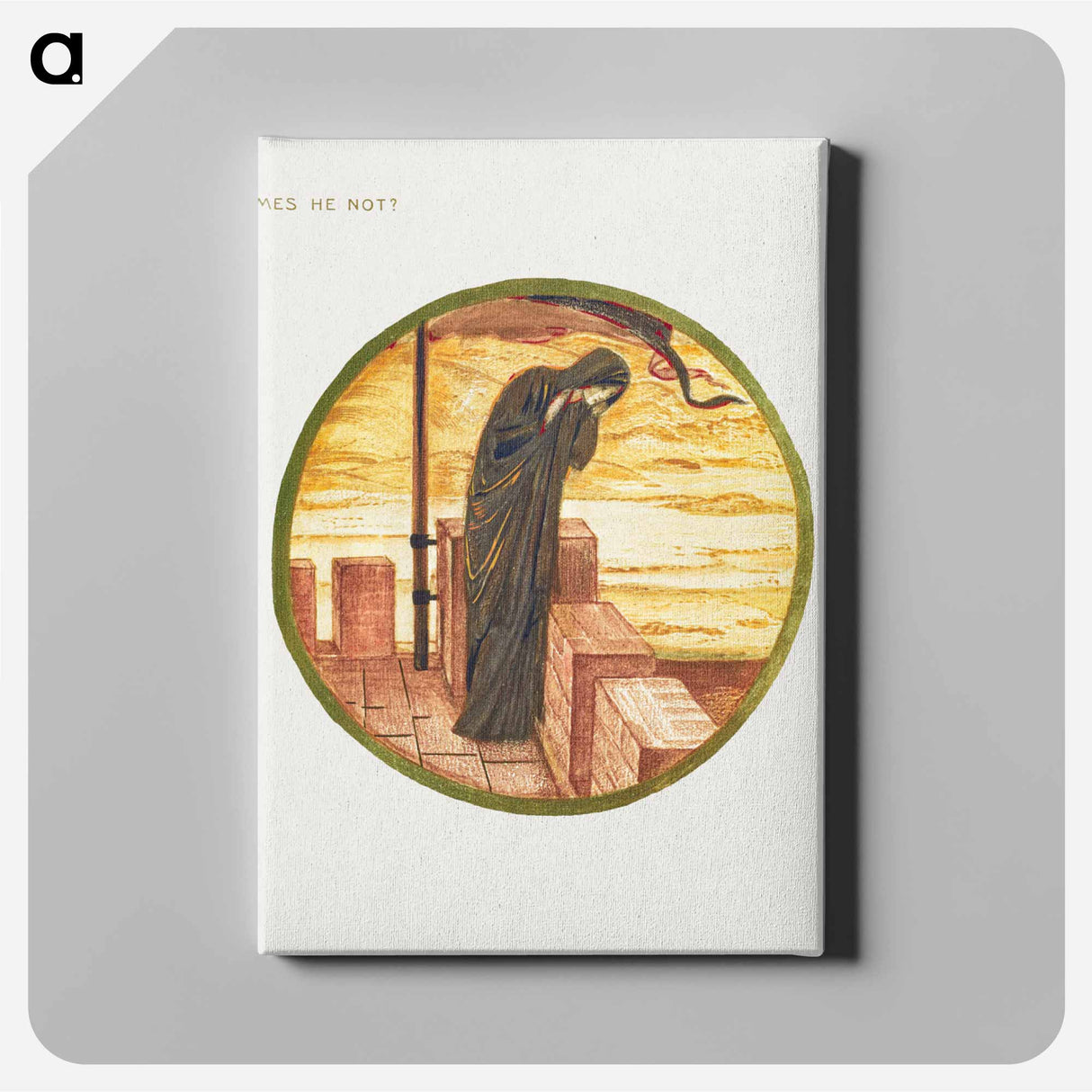 Comes he not? from The Flower Book - エドワード バーン ジョーンズ Canvas.