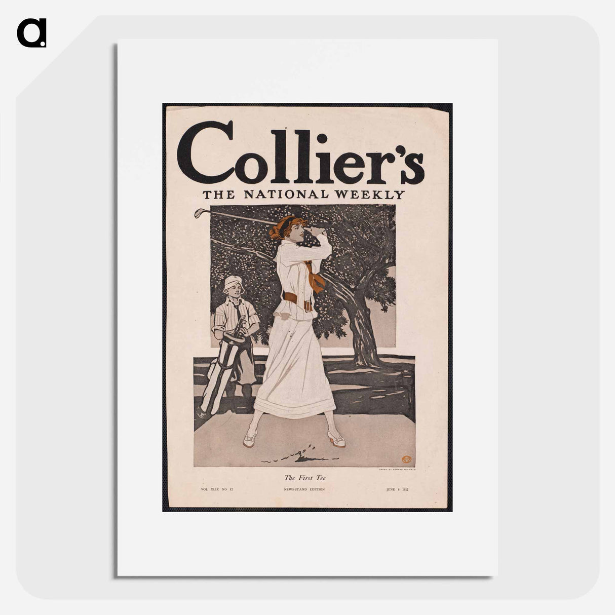 The first tee - Edward Penfield Poster.