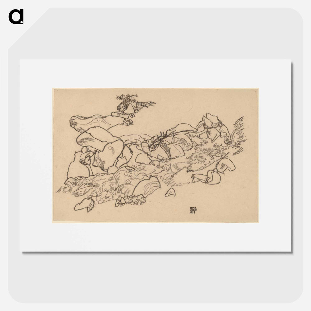 Mountain Stream - Egon Schiele Poster.