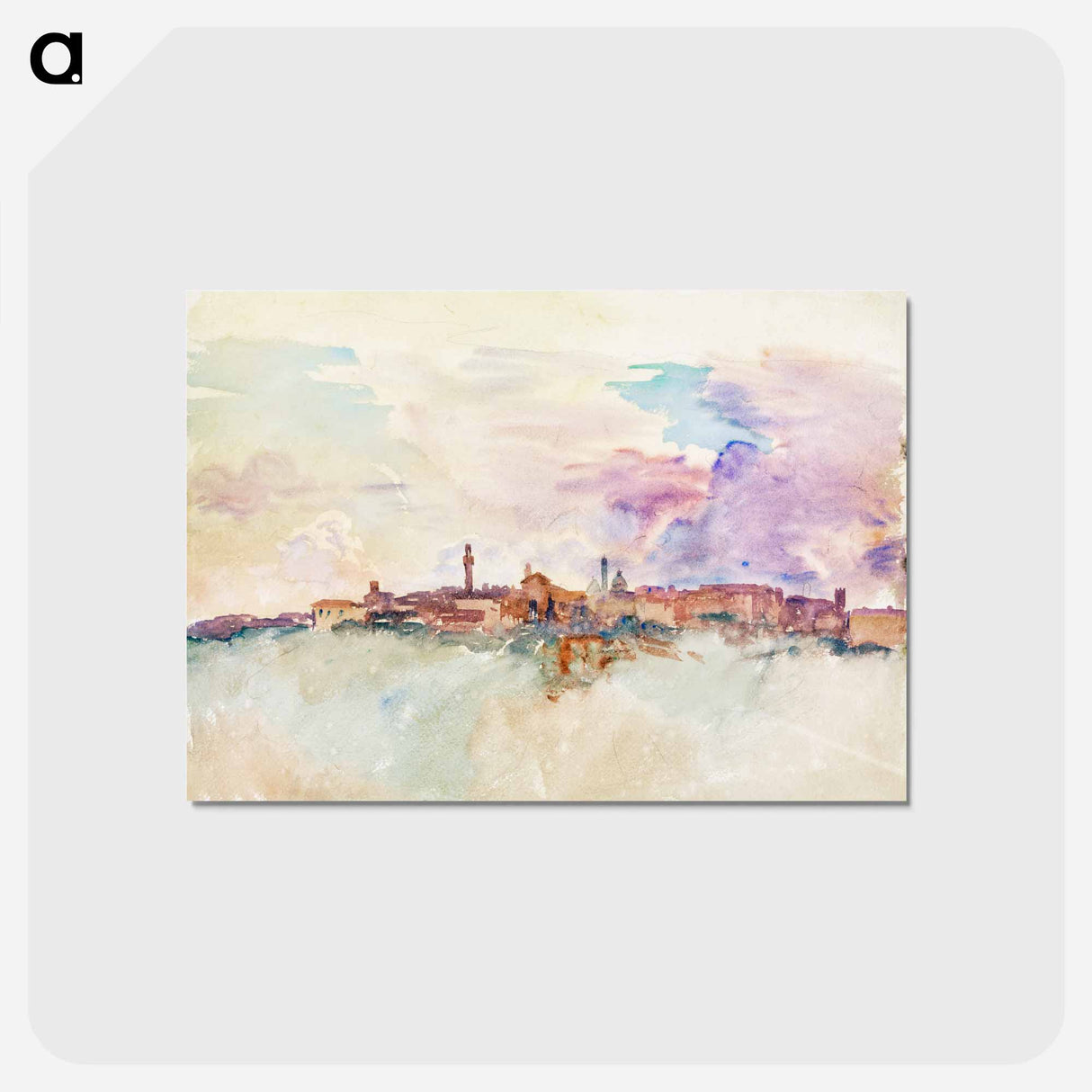 アートポストカード-Siena - ジョン シンガー サージェント Postcard.