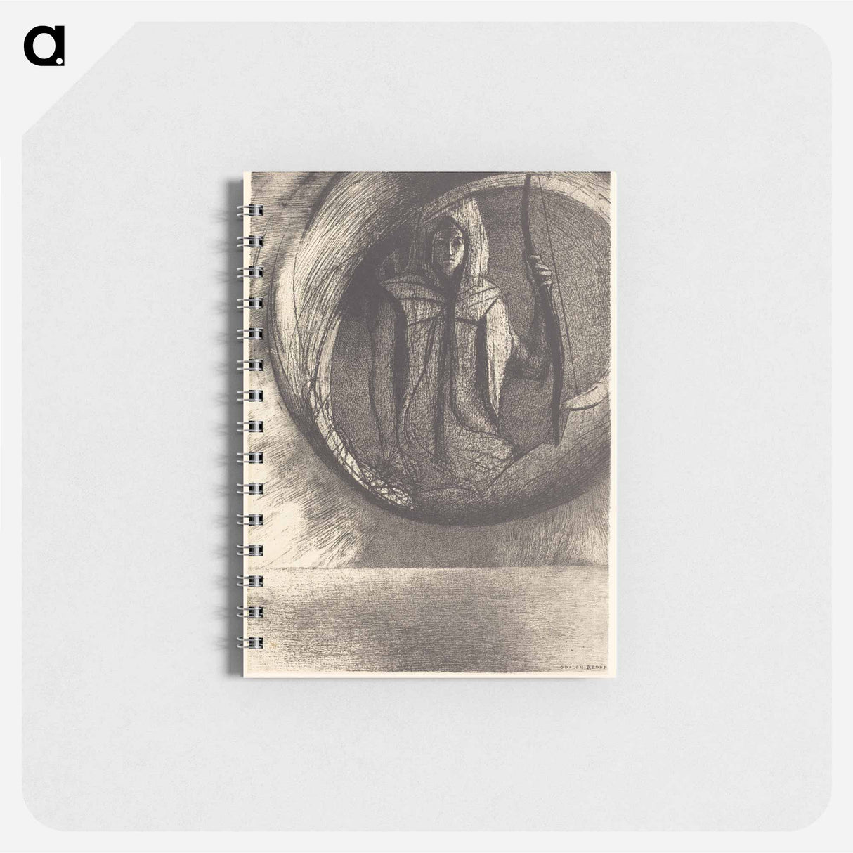 Et la-bas l'idole astrale, l'Apotheose - オディロン ルドン Memo.