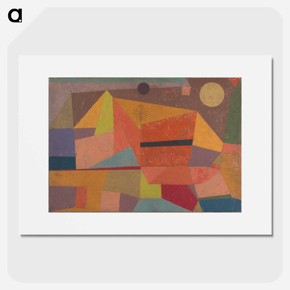 Heitere Gebirgslandschaft (Joyful Mountain Landscape)
 - パウル クレー Poster.