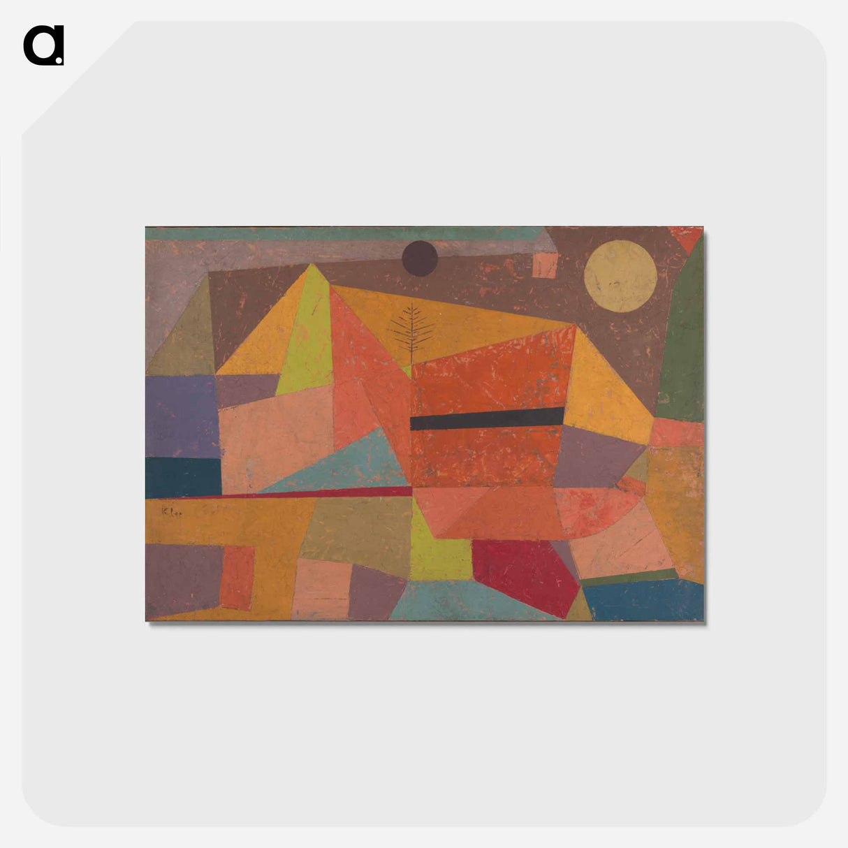 アートポストカード-Heitere Gebirgslandschaft (Joyful Mountain Landscape)
- パウル クレー Postcard.