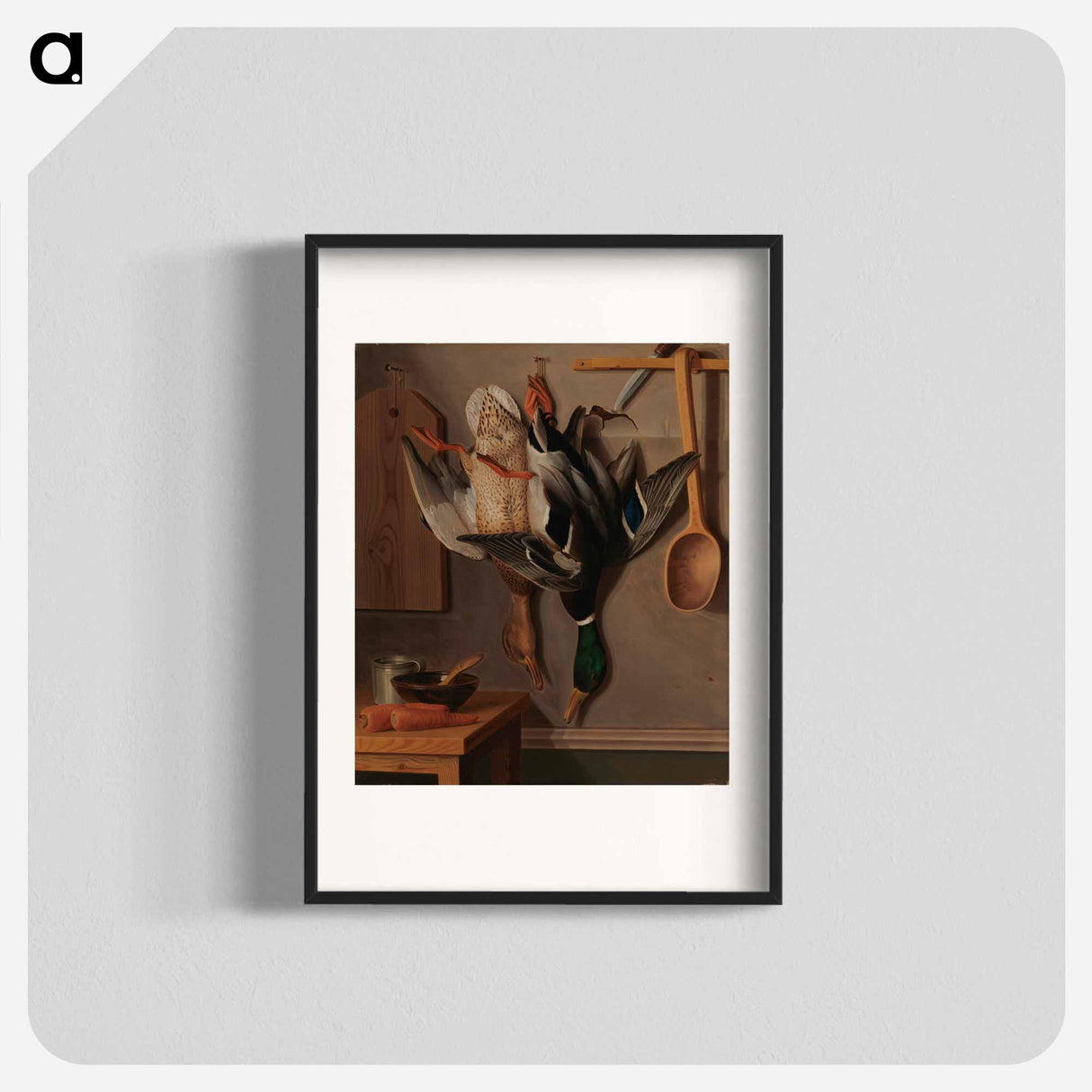 Hanging wild ducks - Wilhelm von Wright Poster.