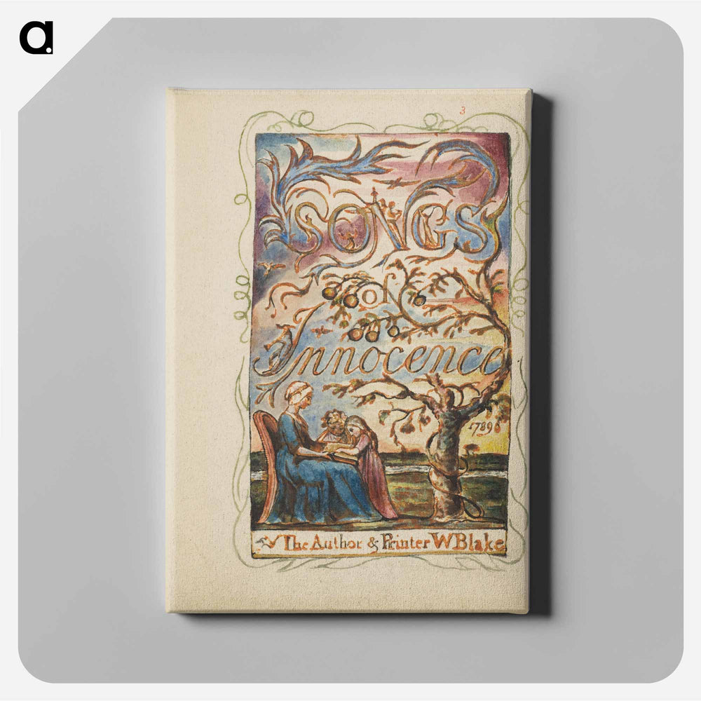 Songs of Innocence: Title Page - William Blake Canvas.