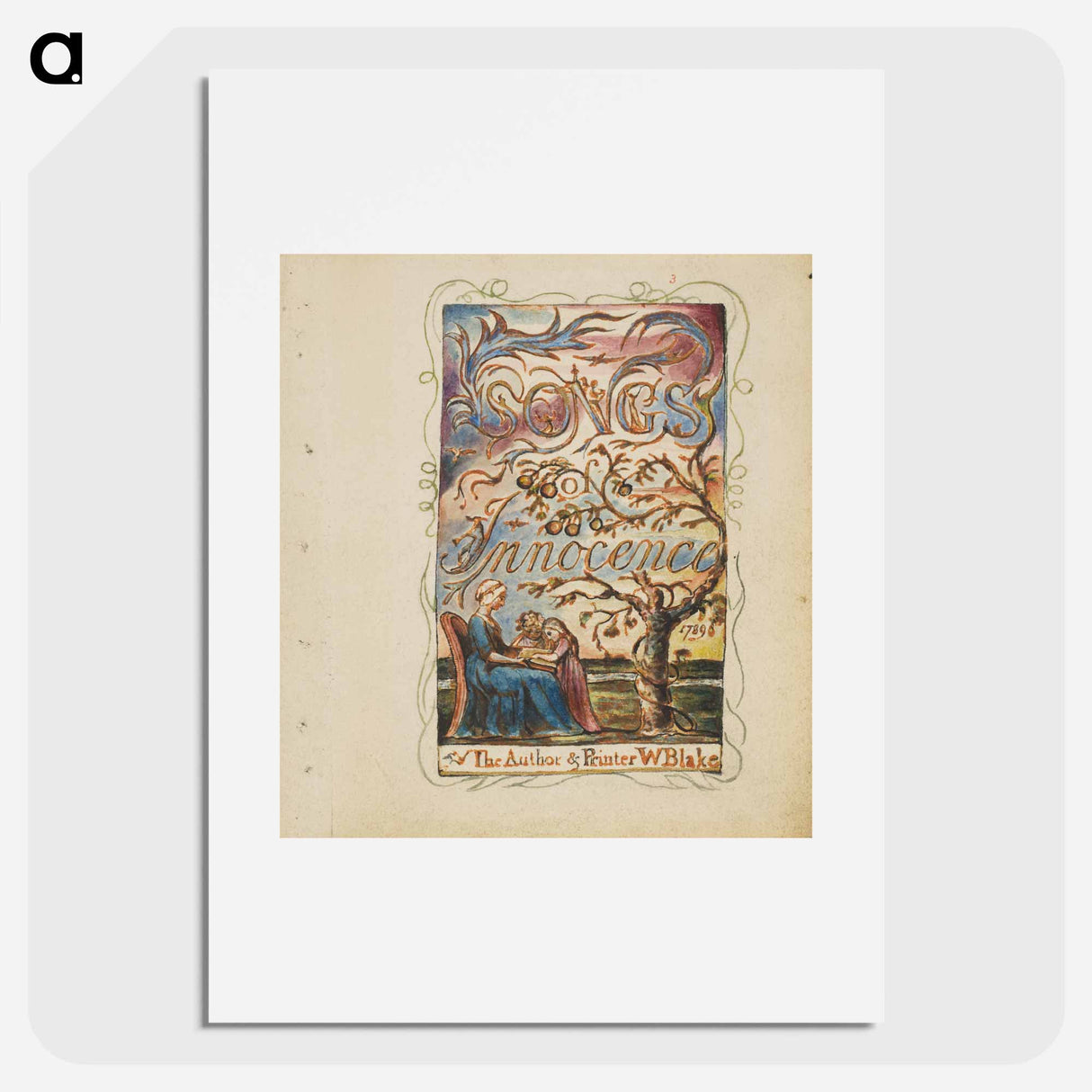 Songs of Innocence: Title Page - William Blake Poster.