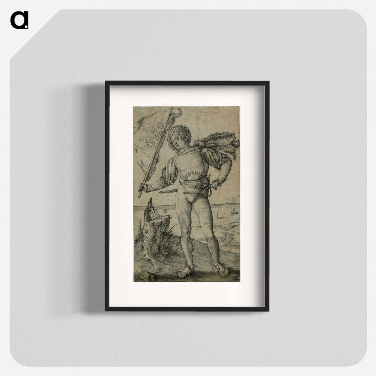 Standard-bearer - アルブレヒト デューラー Poster.