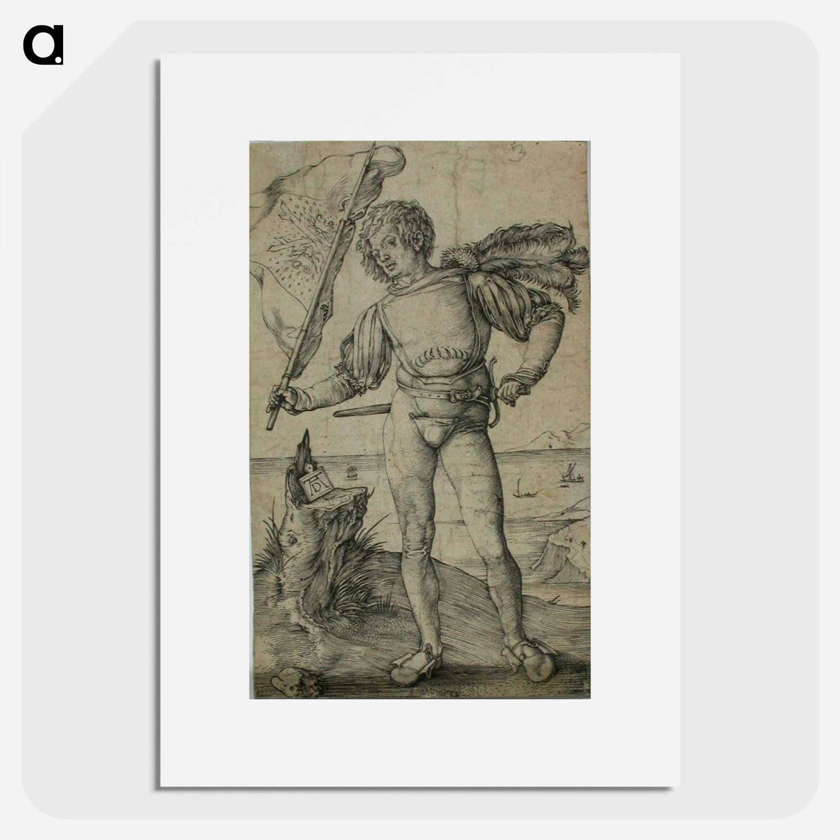 Standard-bearer - アルブレヒト デューラー Poster.