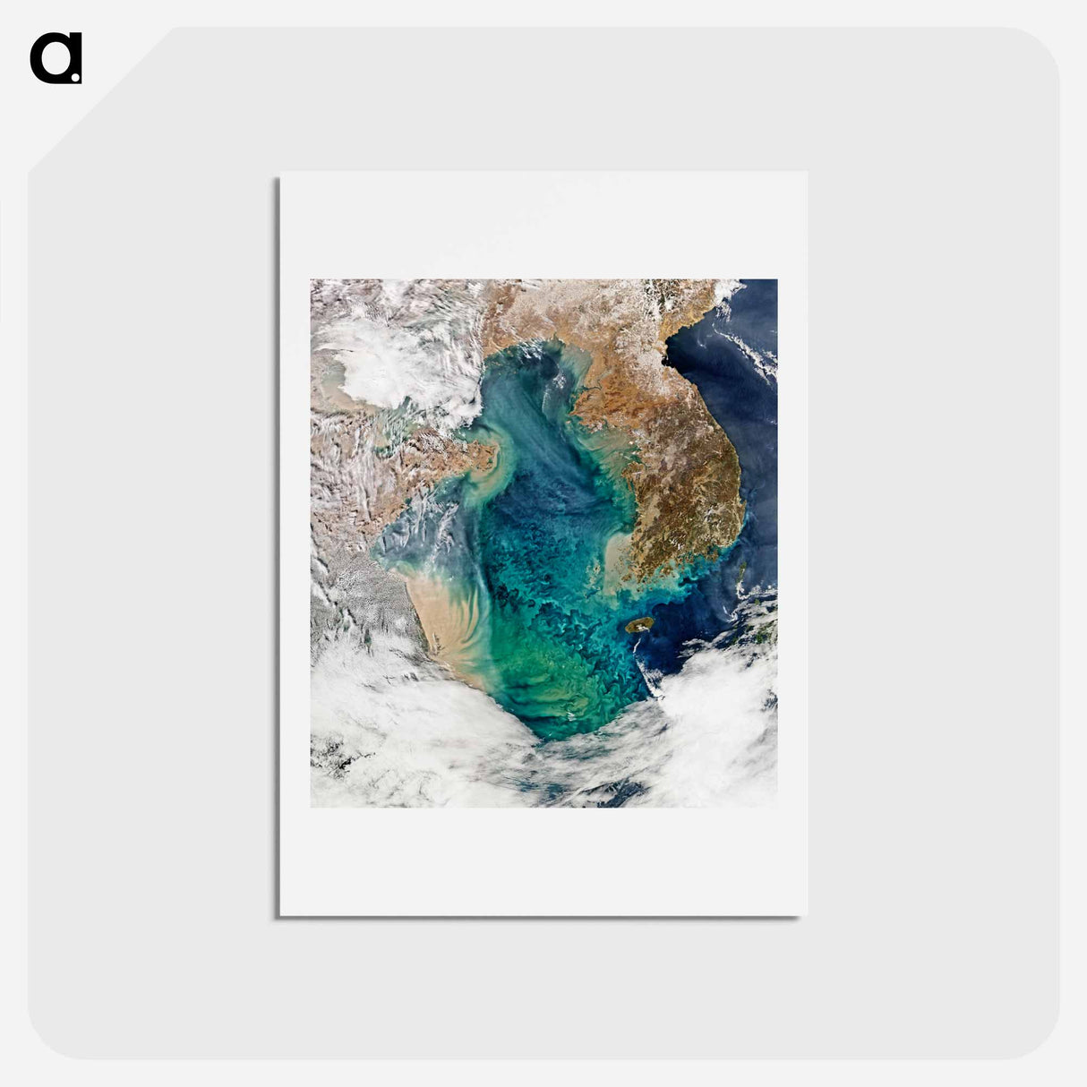 アートポストカード-Ocean Color in the Yellow Sea
- 上空からの地球 Postcard.