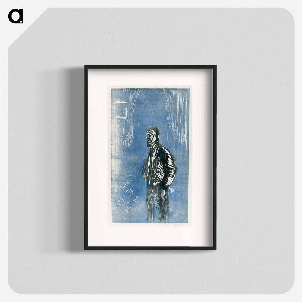 Self–Portrait in Moonlight - Edvard Munch Poster.