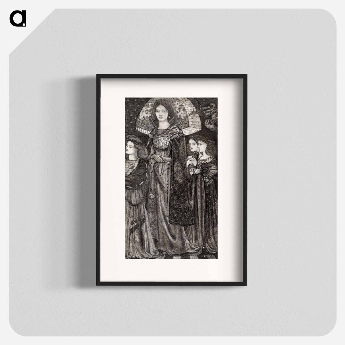 Alice, la Belle Pèlerine - エドワード バーン ジョーンズ Poster.