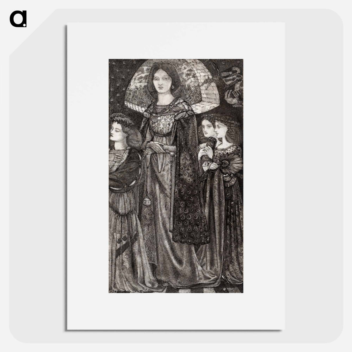 Alice, la Belle Pèlerine - エドワード バーン ジョーンズ Poster.