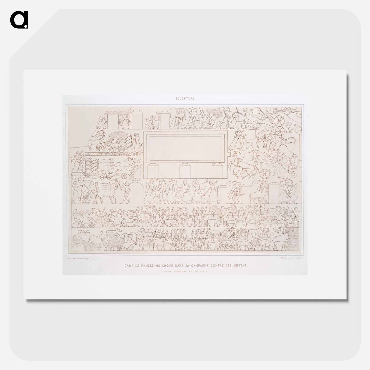 アートポスター-Camp of Ramses
- エジプト美術史 Poster.