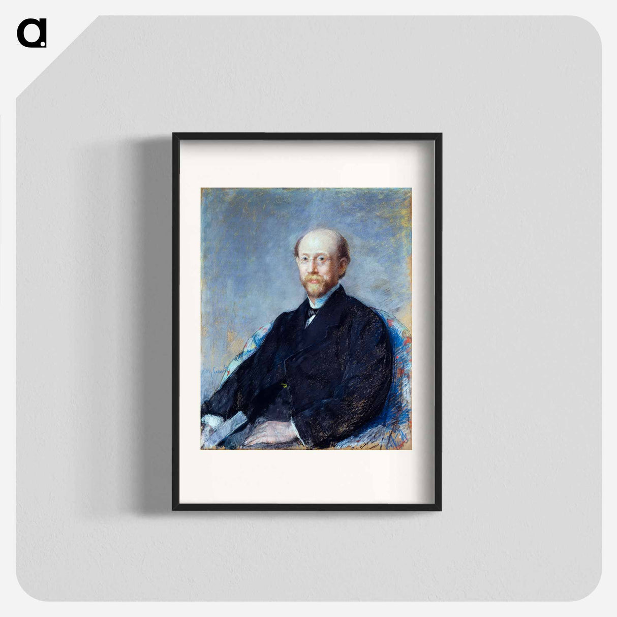 Portrait of a man - Mary Cassatt Poster.