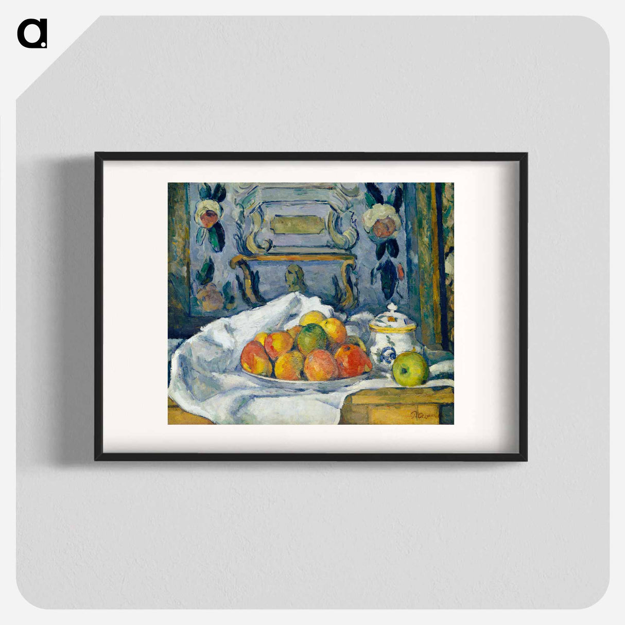 Dish of Apples - Paul Cezanne Poster.