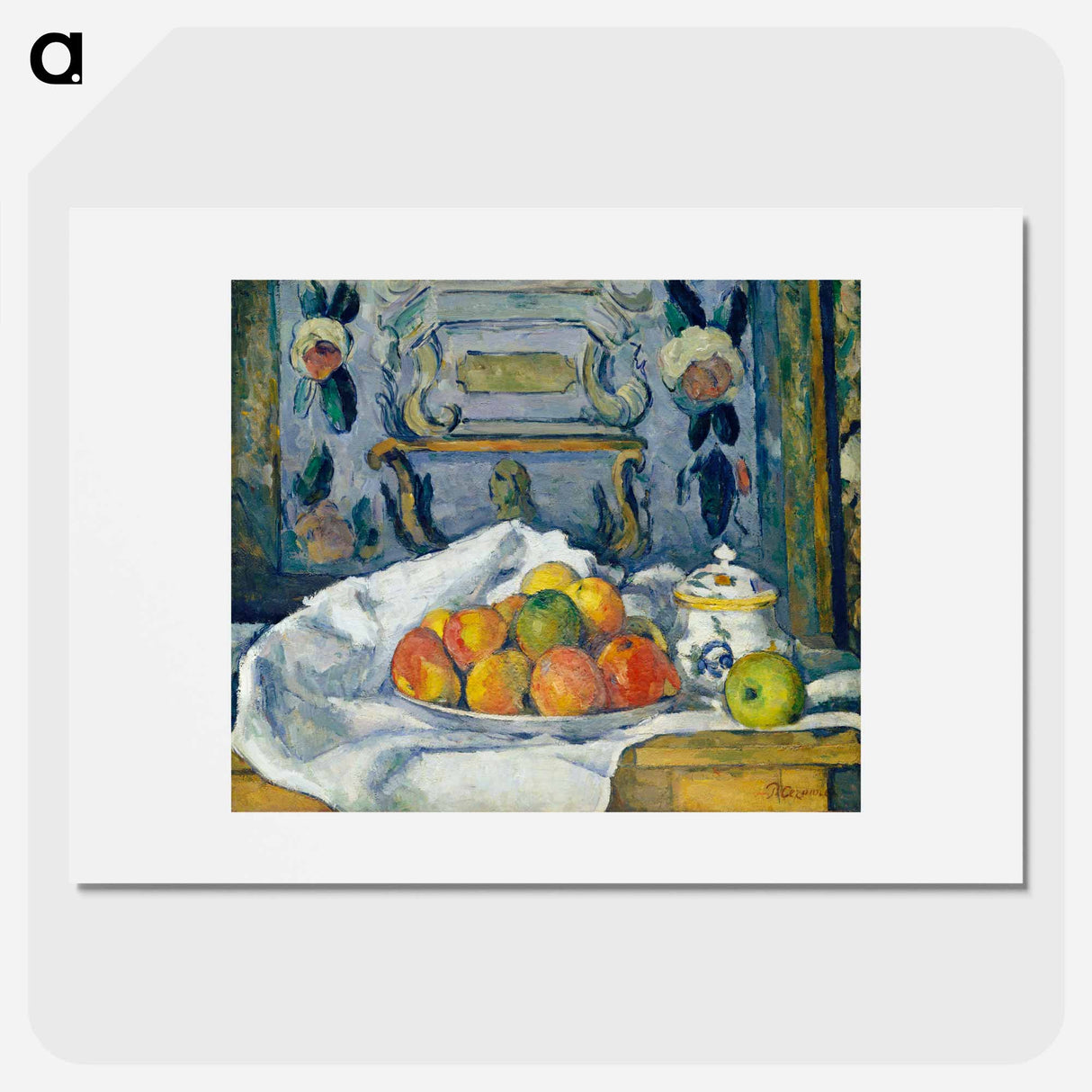 Dish of Apples - Paul Cezanne Poster.