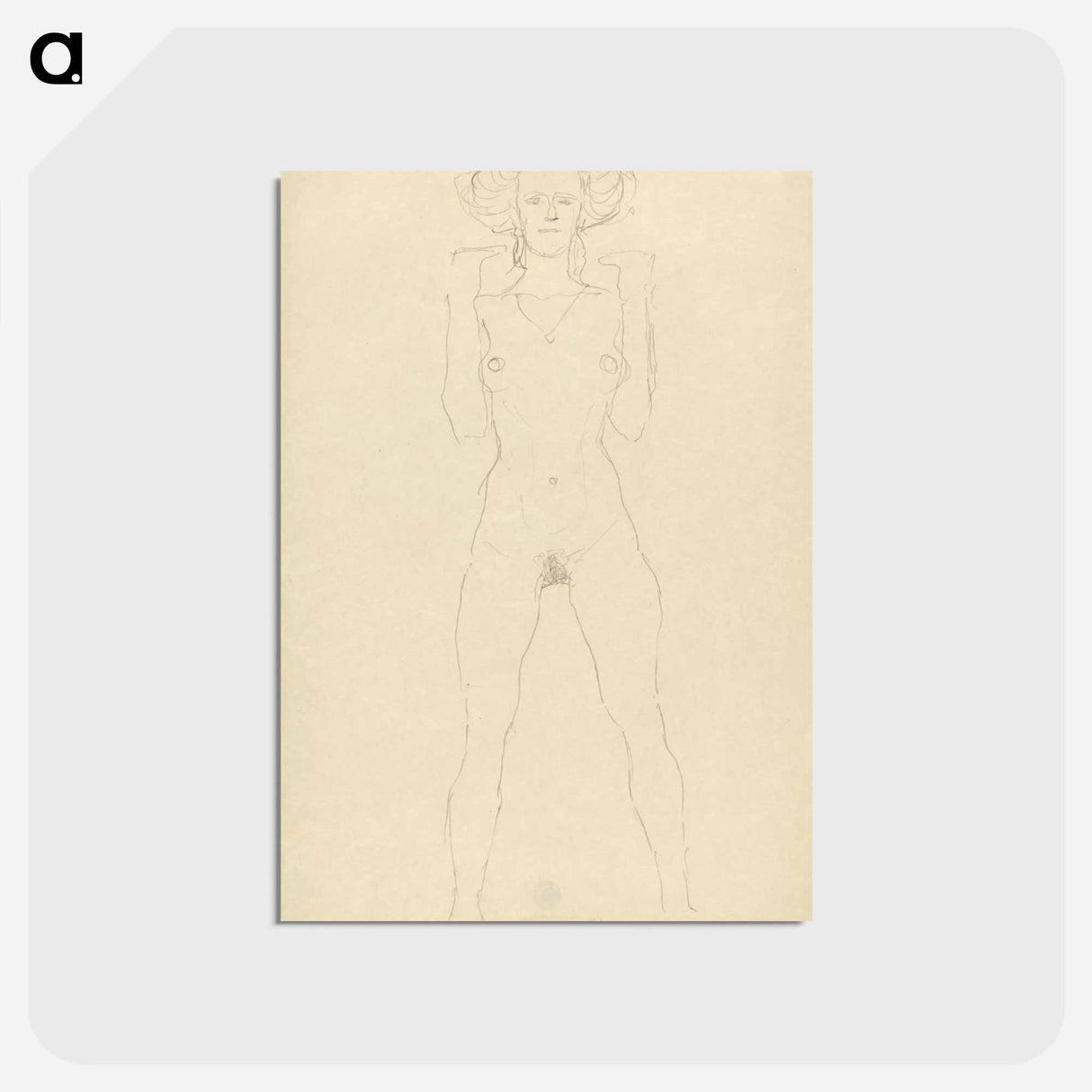 アートポストカード-Standing Nude
- ウィーン博物館 Postcard.