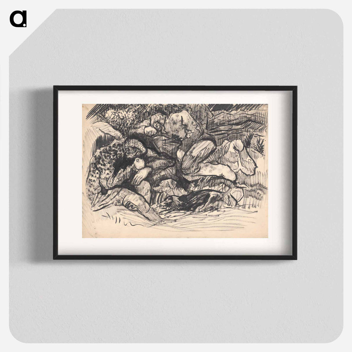 Resting men - アーノルド ピーター ワイズ クビンチャン Poster.