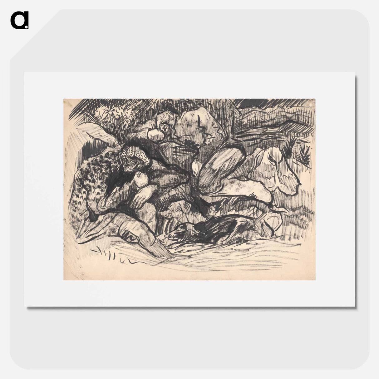 Resting men - アーノルド ピーター ワイズ クビンチャン Poster.