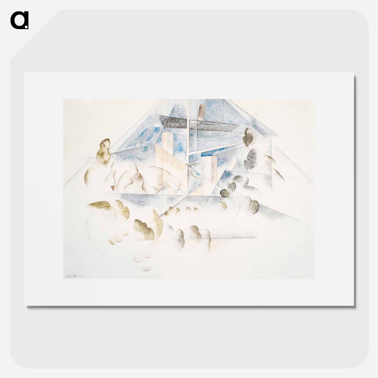 アートポスター-Bermuda, Masts and Foliage - チャールズ デムス Poster.