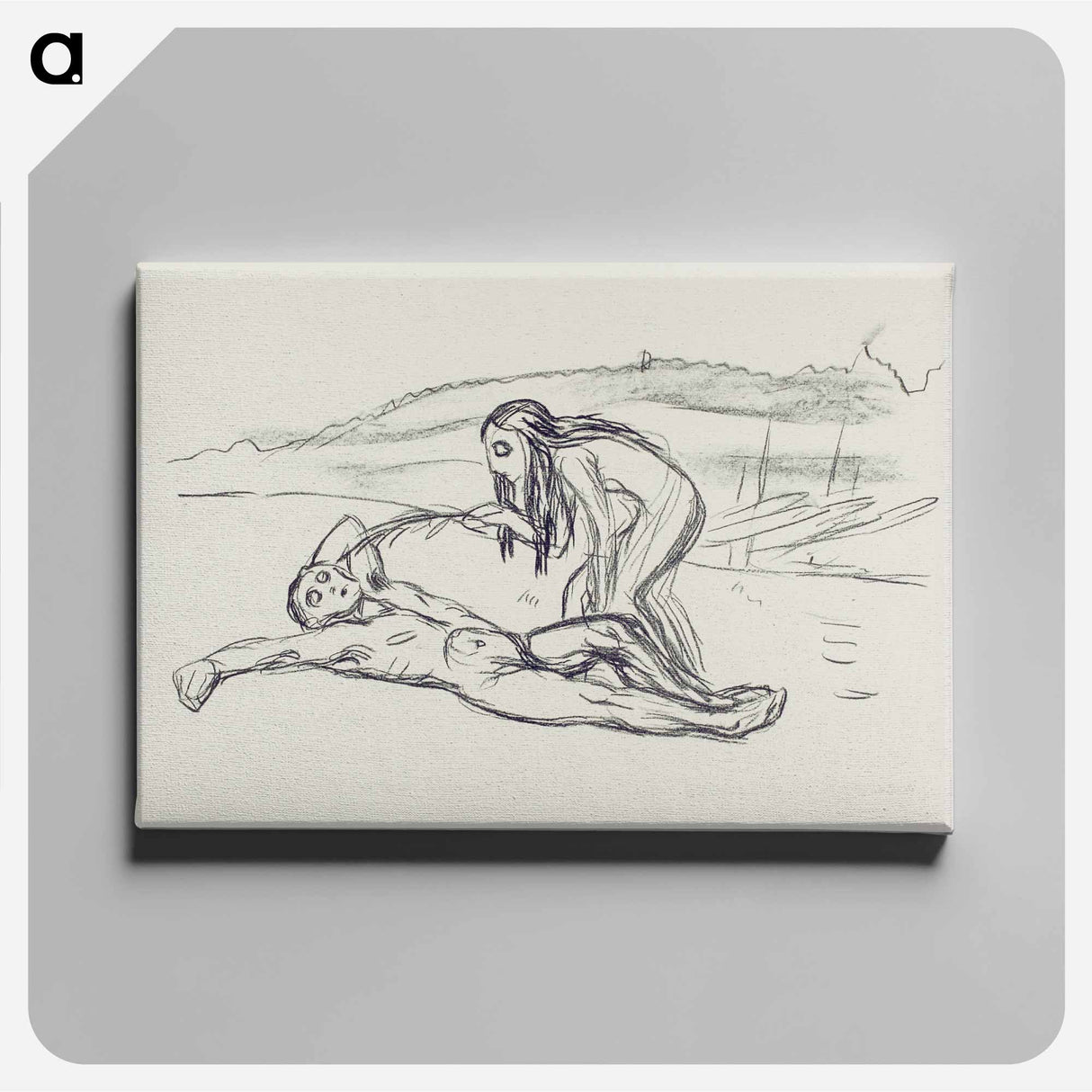 Alpha and Omega - エドヴァルド ムンク Canvas.