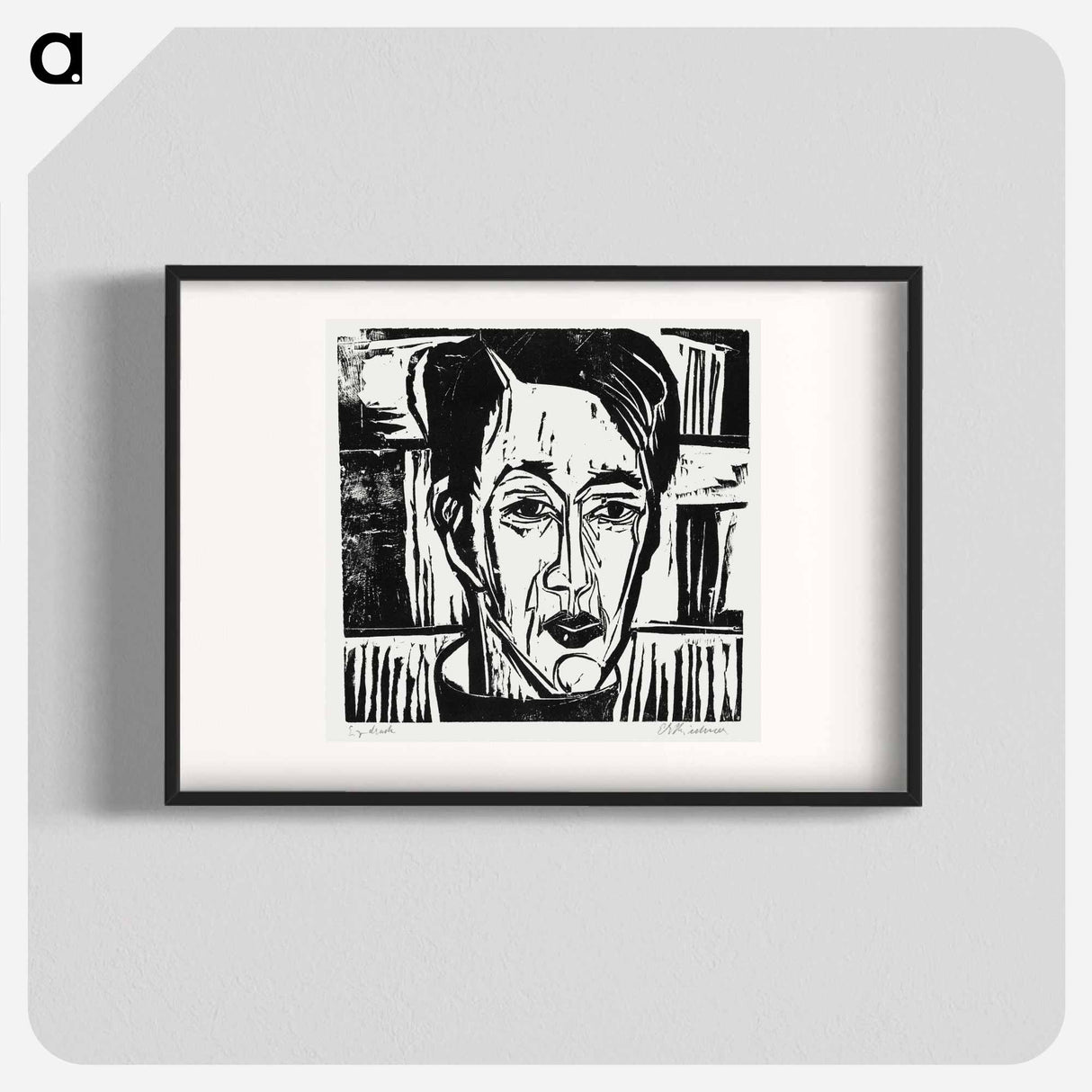 Wehrlin, Facing front - Ernst Ludwig Kirchner Poster.