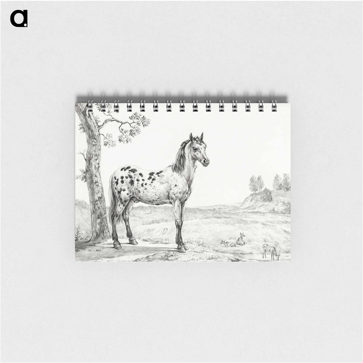 Standing mottled horse - ジャン ベルナール Memo.