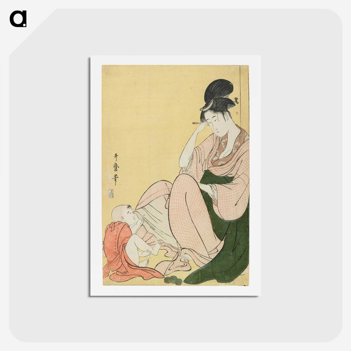 1-94_Kitagawa-Utamaro_hagaki