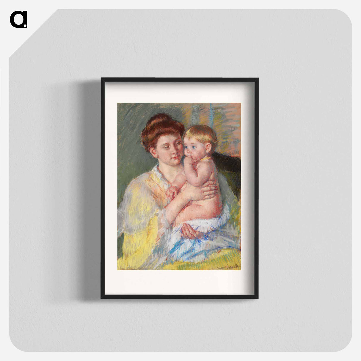 Baby John with Forefinger in His Mouth - Mary Cassatt Poster.