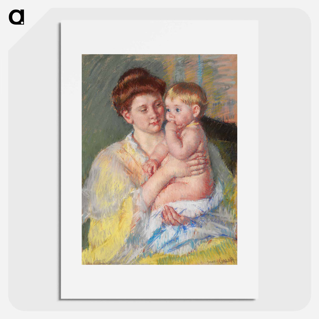 Baby John with Forefinger in His Mouth - Mary Cassatt Poster.