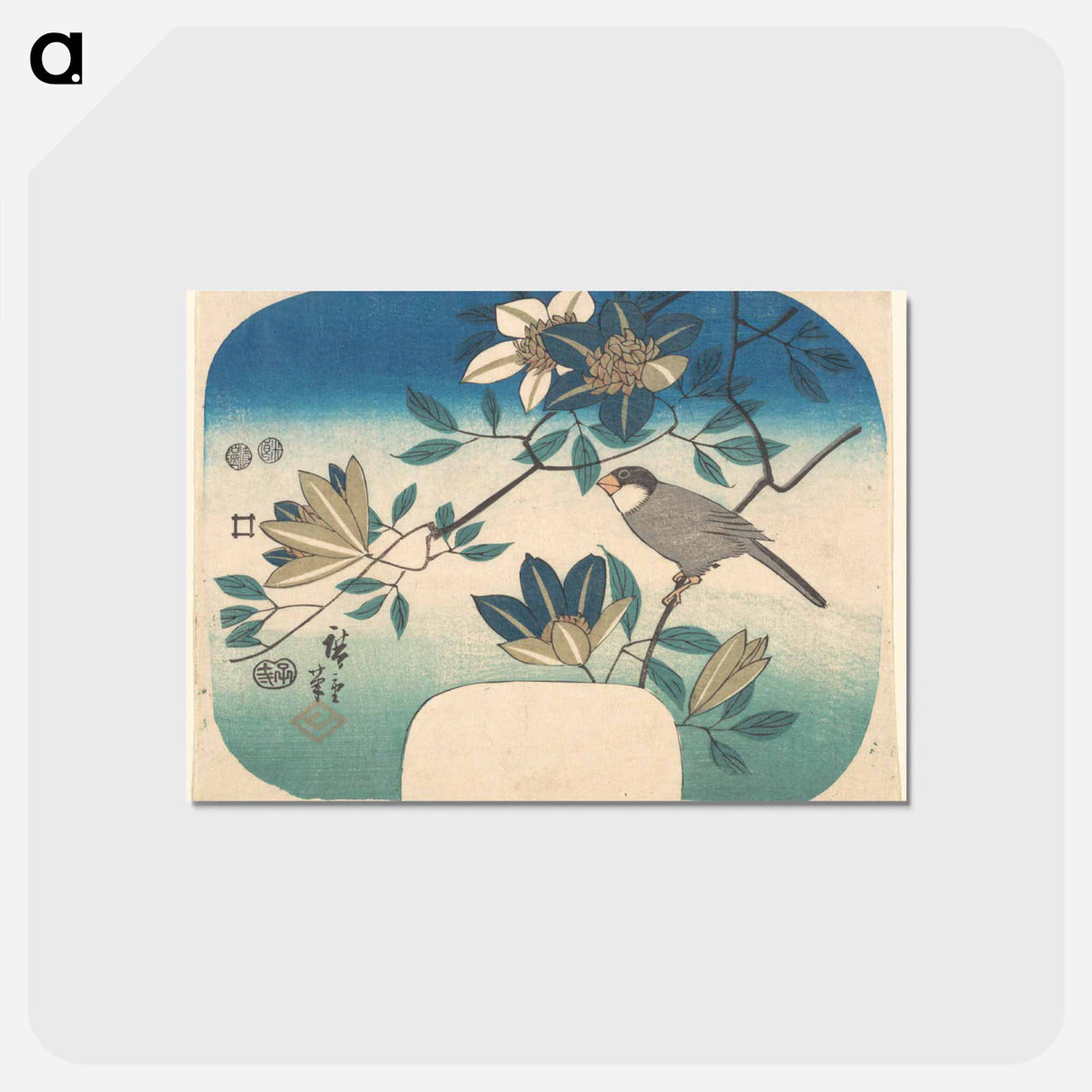 アートポストカード-Clematis and Bird
- 歌川 広重 Postcard.