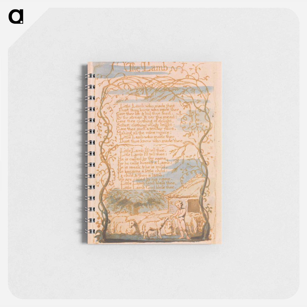 Songs of Innocence, Plate 8, "The Lamb" - ウィリアム ブレイク Memo.