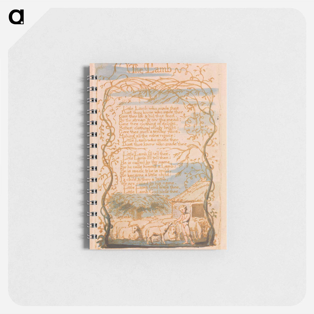 Songs of Innocence, Plate 8, "The Lamb" - ウィリアム ブレイク Memo.