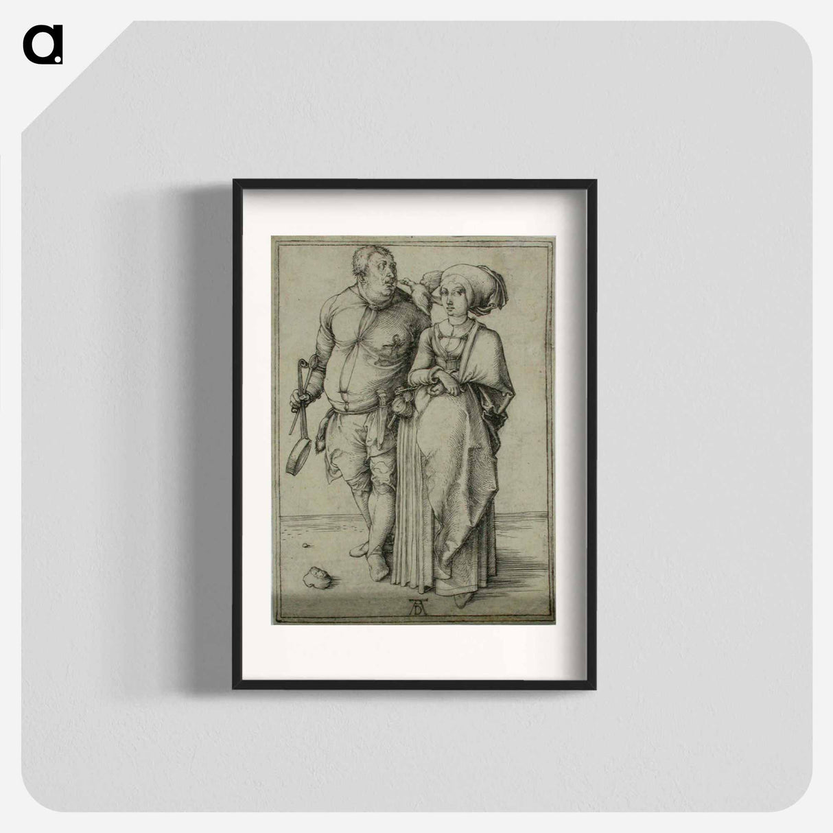 The cook and his wife - アルブレヒト デューラー Poster.