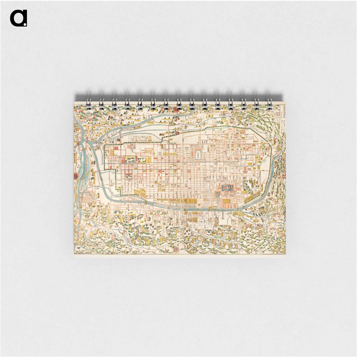 Map of Kyoto - アンティーク地図 Memo.