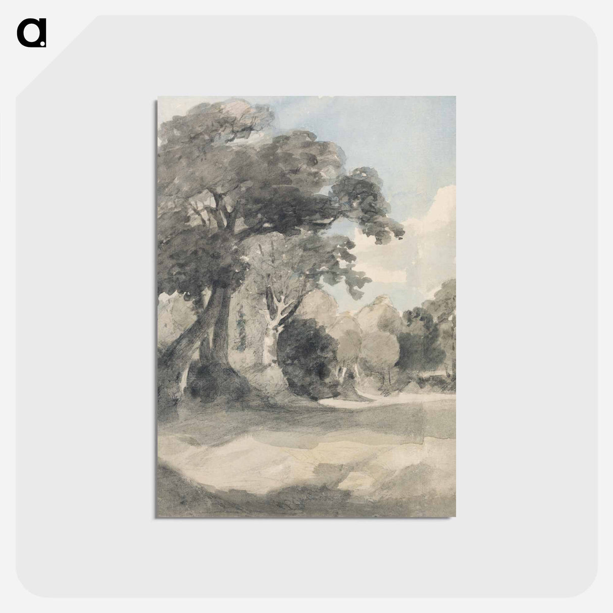 アートポストカード-Trees in a Meadow
- ジョン コンスタブル Postcard.